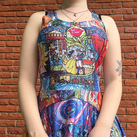 Blackmilk Beauty and the beast stained glass dress - Picture 2 of 15